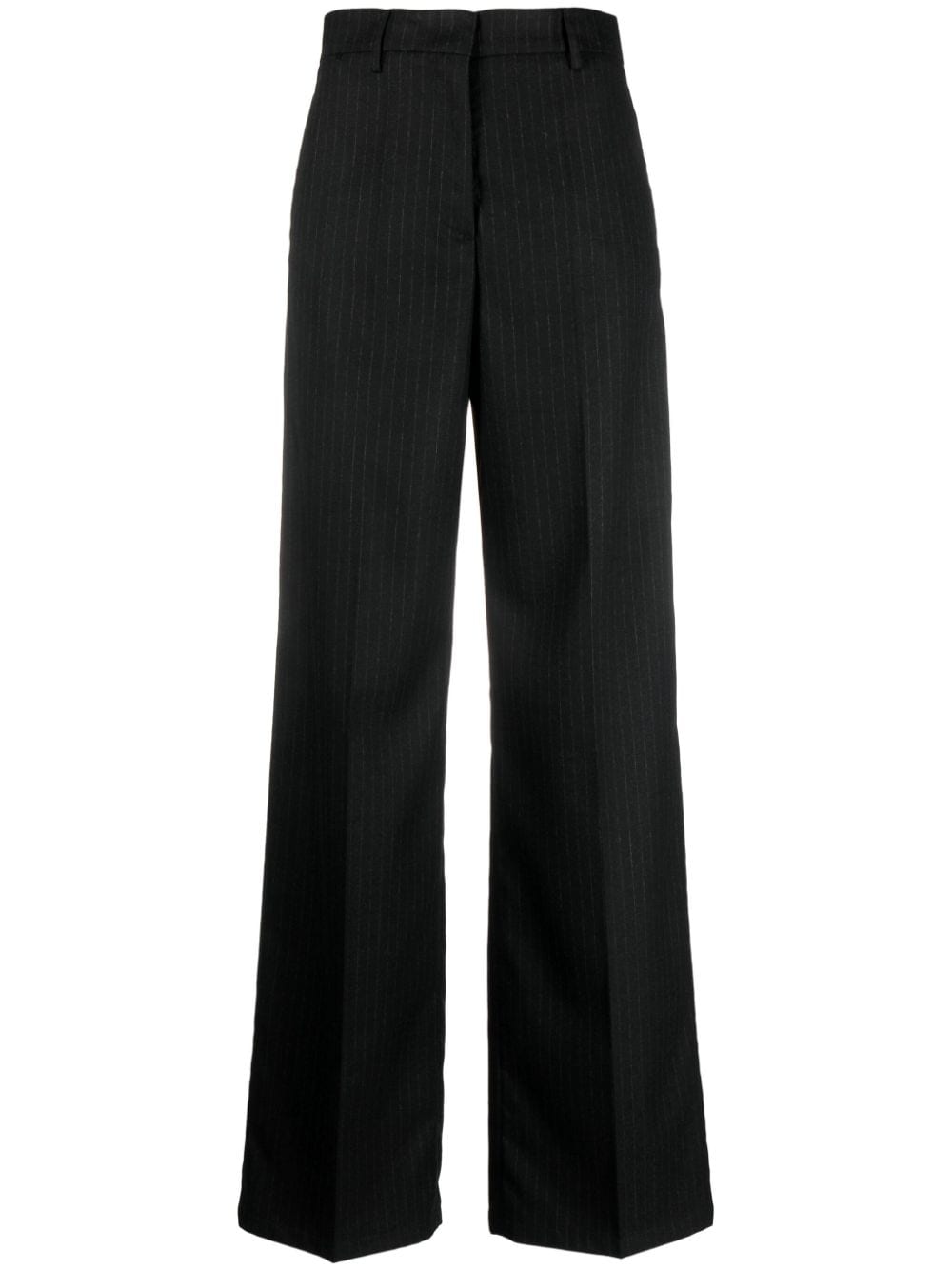 Blanca Vita pinstripe-print palazzo pant - Grey von Blanca Vita