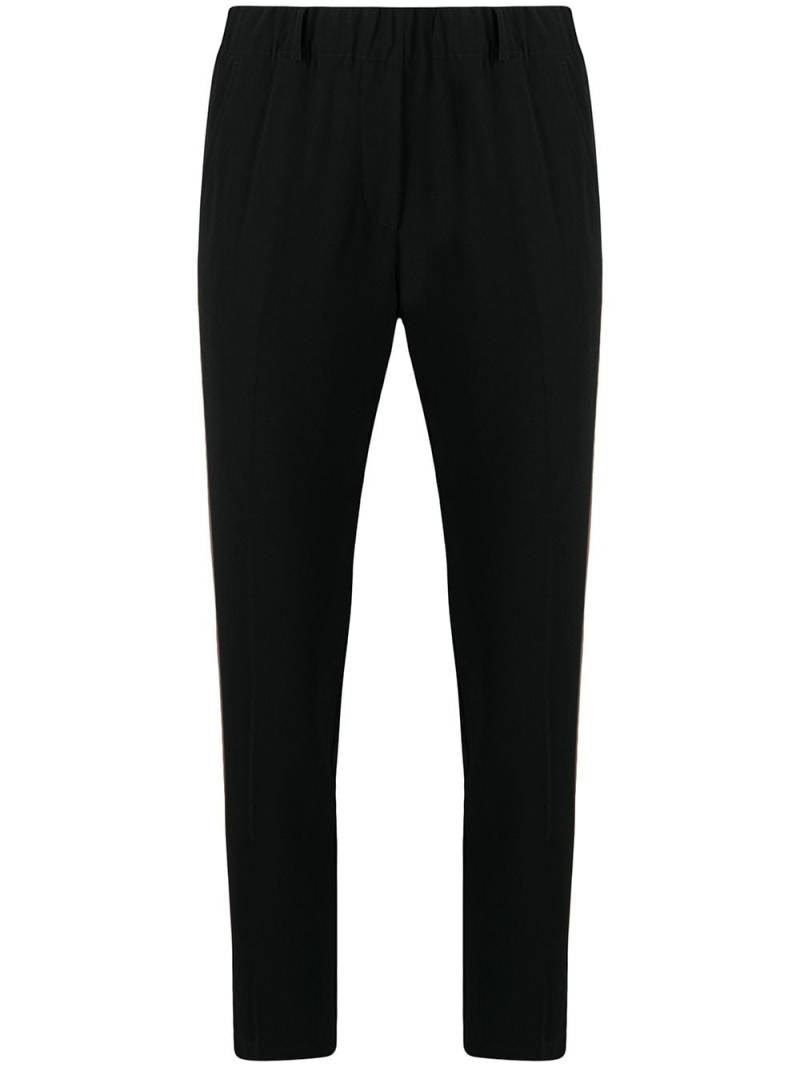 Blanca Vita side-strip slim trousers - Black von Blanca Vita