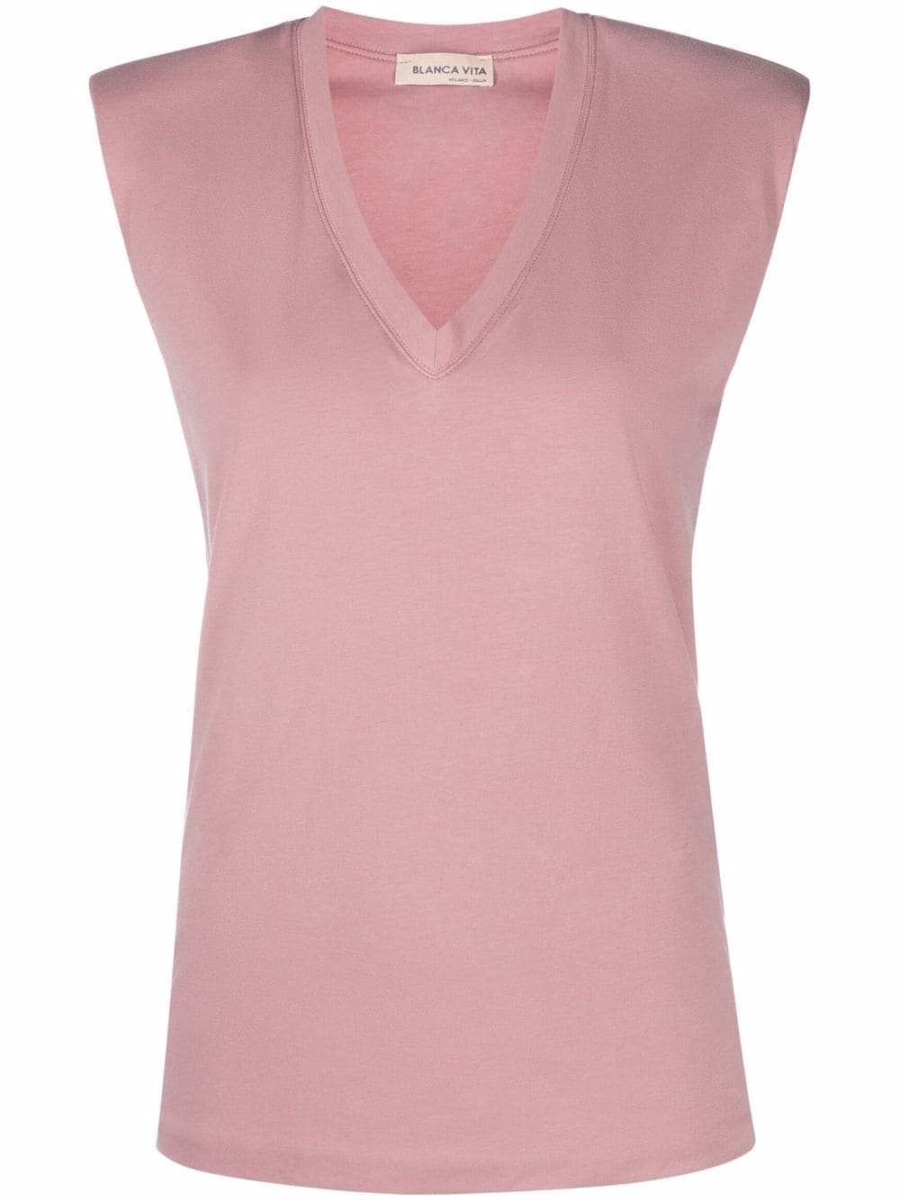 Blanca Vita sleeveless V-neck top - Pink von Blanca Vita