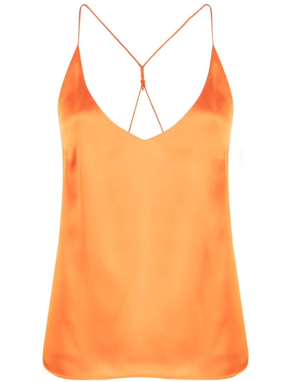 Blanca Vita spaghetti-strap satin camisole - Orange von Blanca Vita