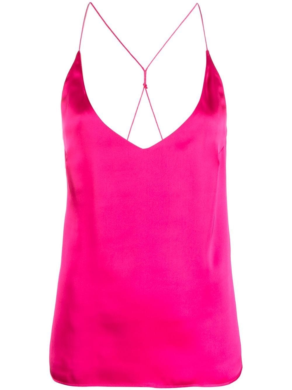 Blanca Vita spaghetti-strap satin camisole - Pink von Blanca Vita