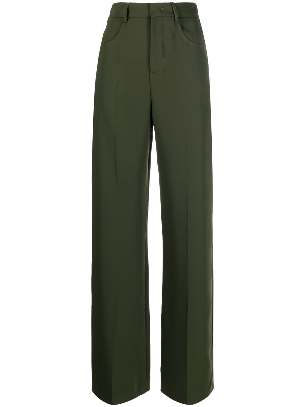 Blanca Vita straight-leg cut trousers - Green von Blanca Vita