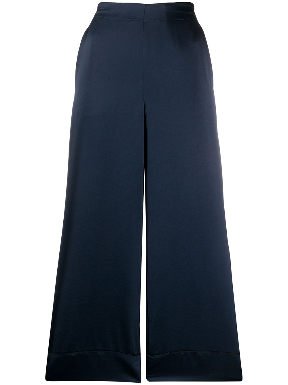 Blanca Vita wide leg cropped trousers - Blue von Blanca Vita