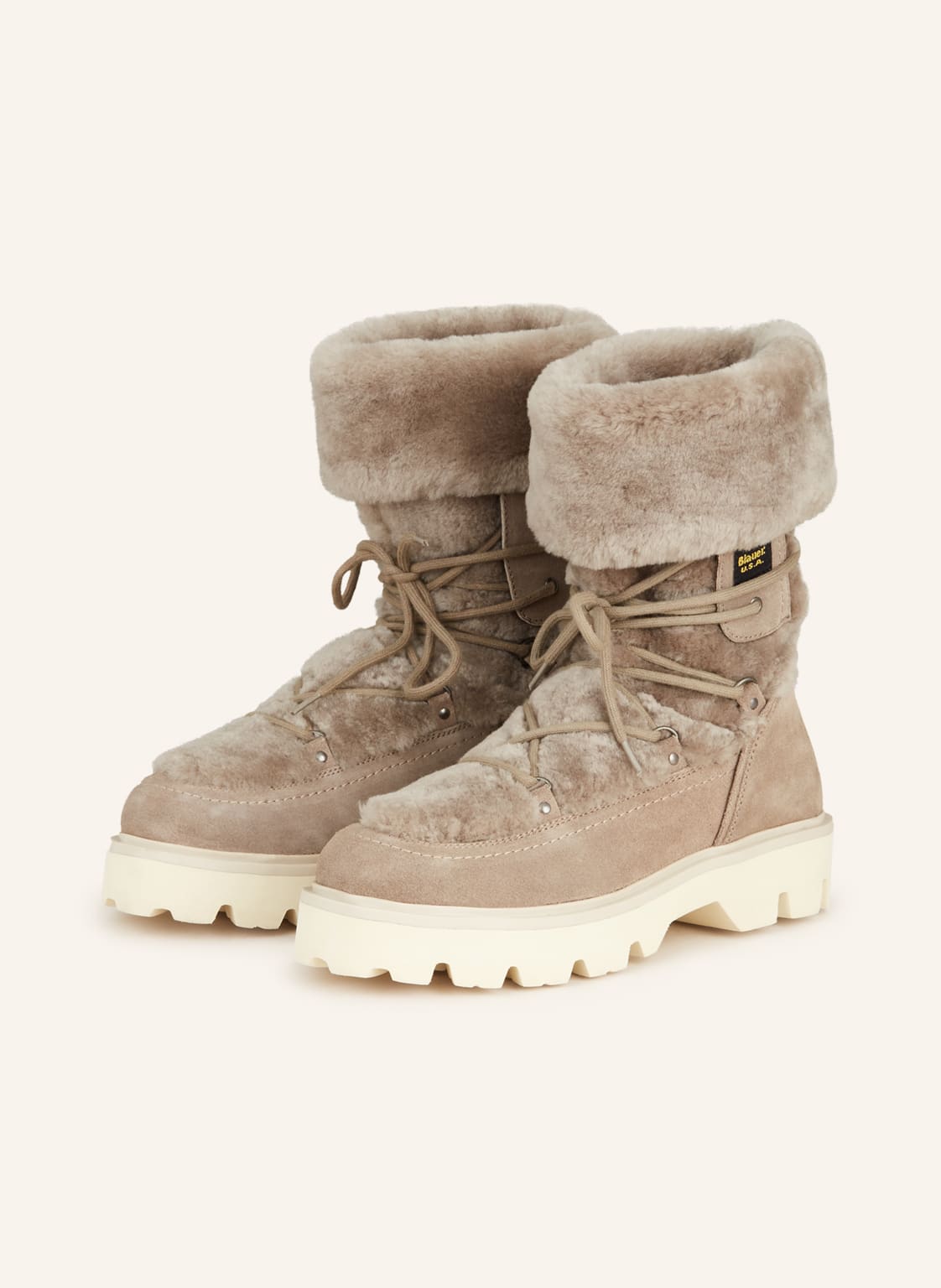 Blauer Boots Curly beige von Blauer