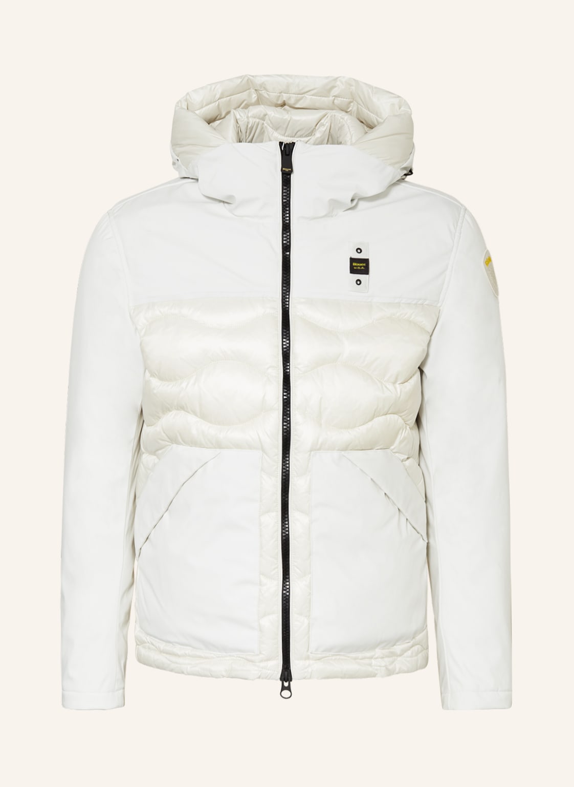 Blauer Daunenjacke weiss von Blauer