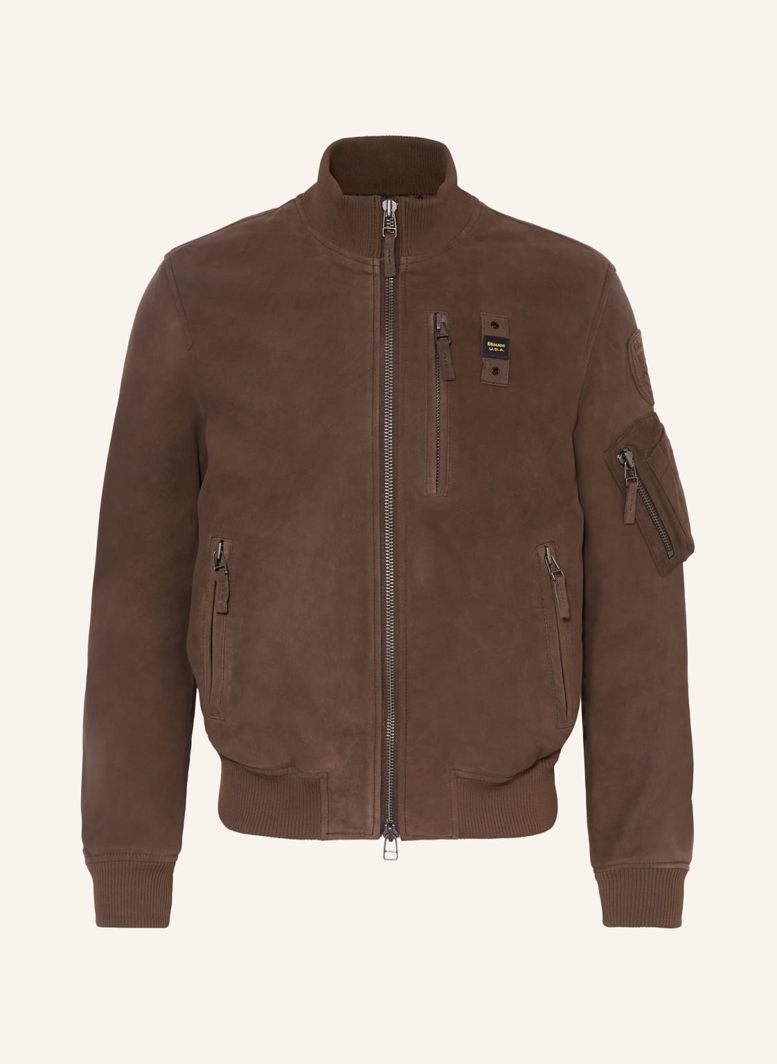 Blauer Lederjacke braun von Blauer