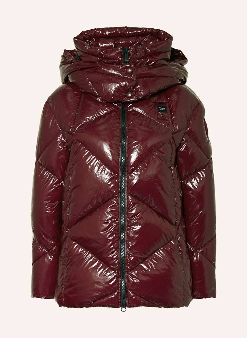 Blauer Steppjacke Malia Mit Abnehmbarer Kapuze rot von Blauer