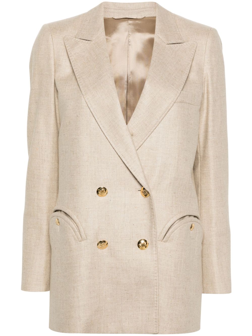 Blazé Milano Alithia double-breasted blazer - Neutrals von Blazé Milano