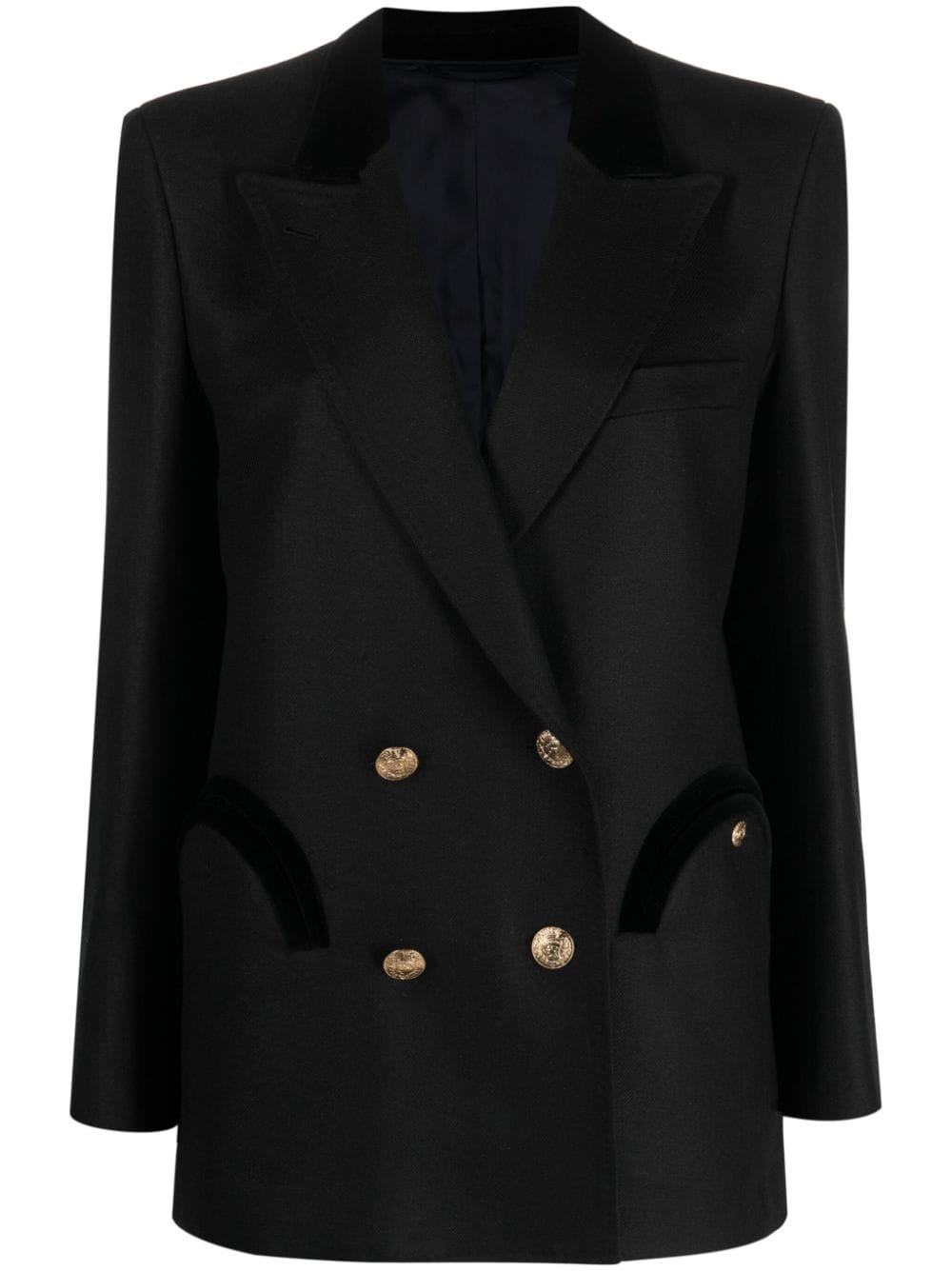 Blazé Milano tailored double-breasted blazer - Black von Blazé Milano