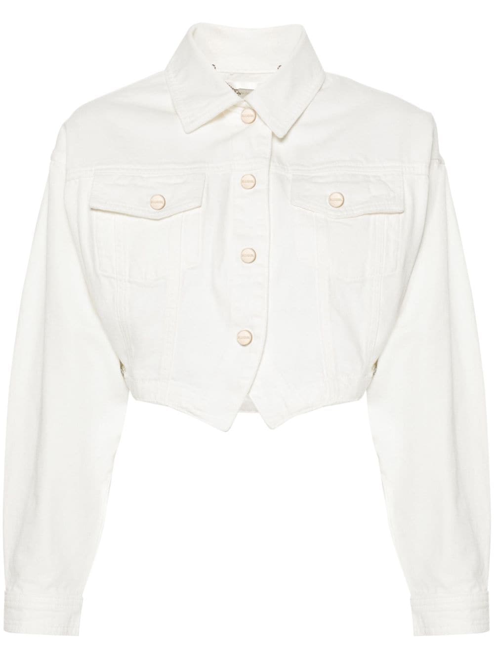 Blugirl cropped denim jacket - Neutrals von Blugirl