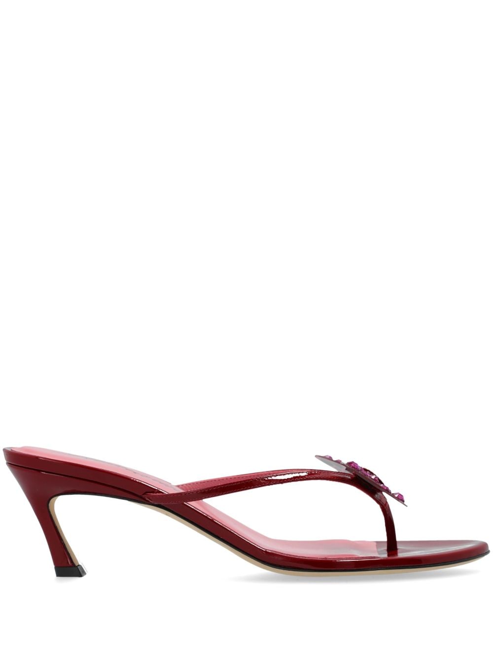 Blumarine 70mm butterfly thong sandals - Red von Blumarine