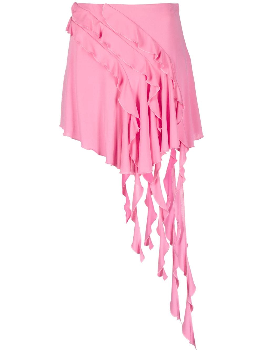 Blumarine asymmetric ruffled skirt - Pink von Blumarine