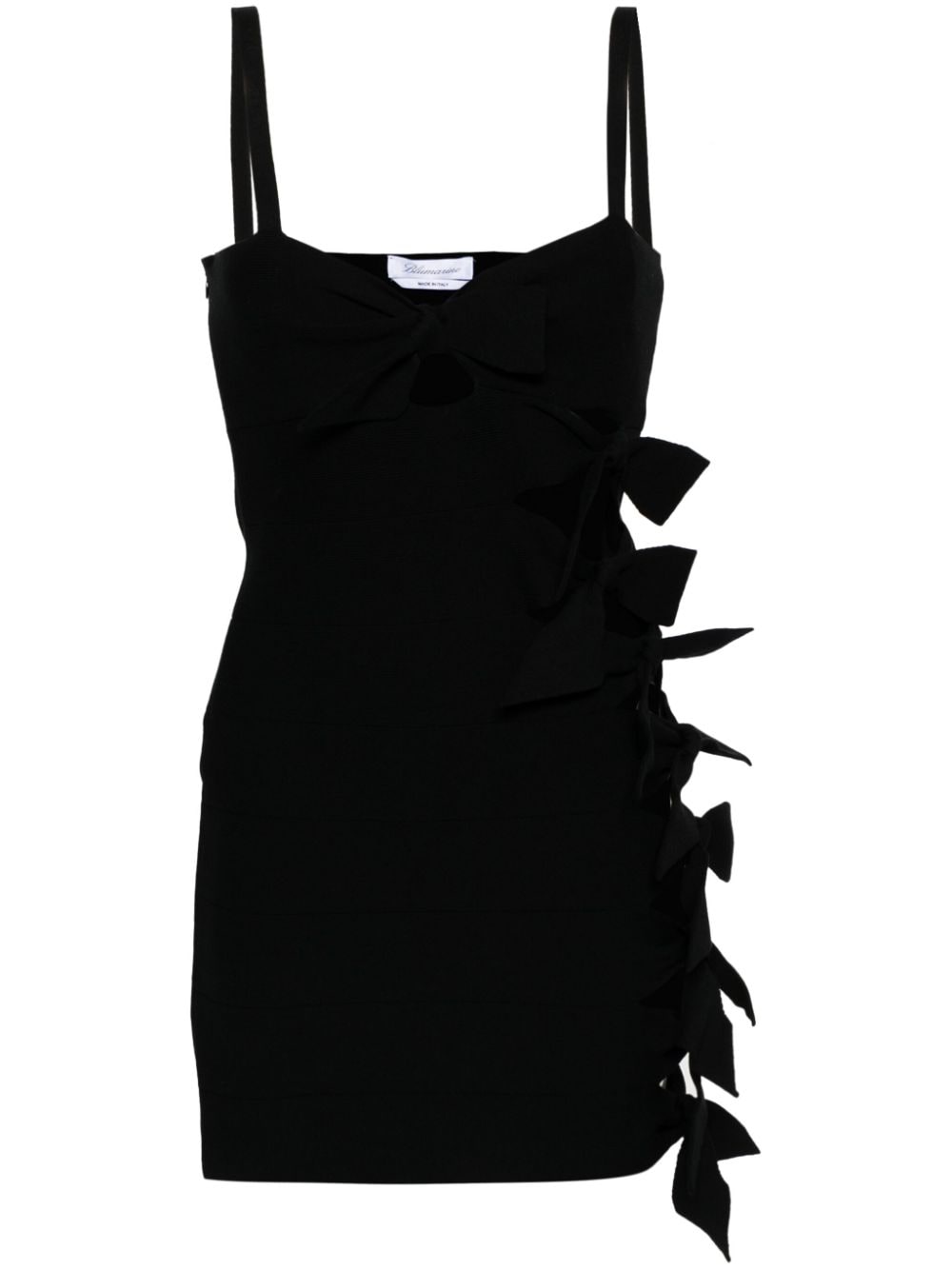 Blumarine bow-embellished cut-out minidress - Black von Blumarine