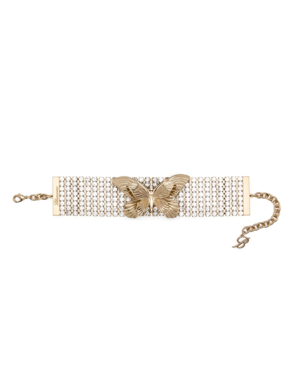 Blumarine crystal-embellished choker necklace - Gold von Blumarine