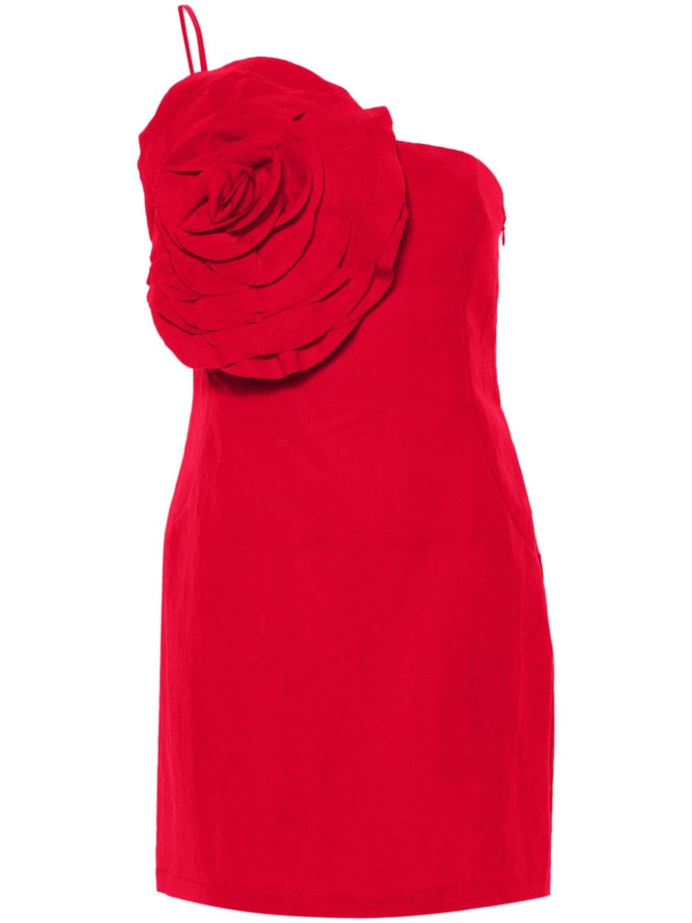 Blumarine floral-appliqué mini dress - Red von Blumarine