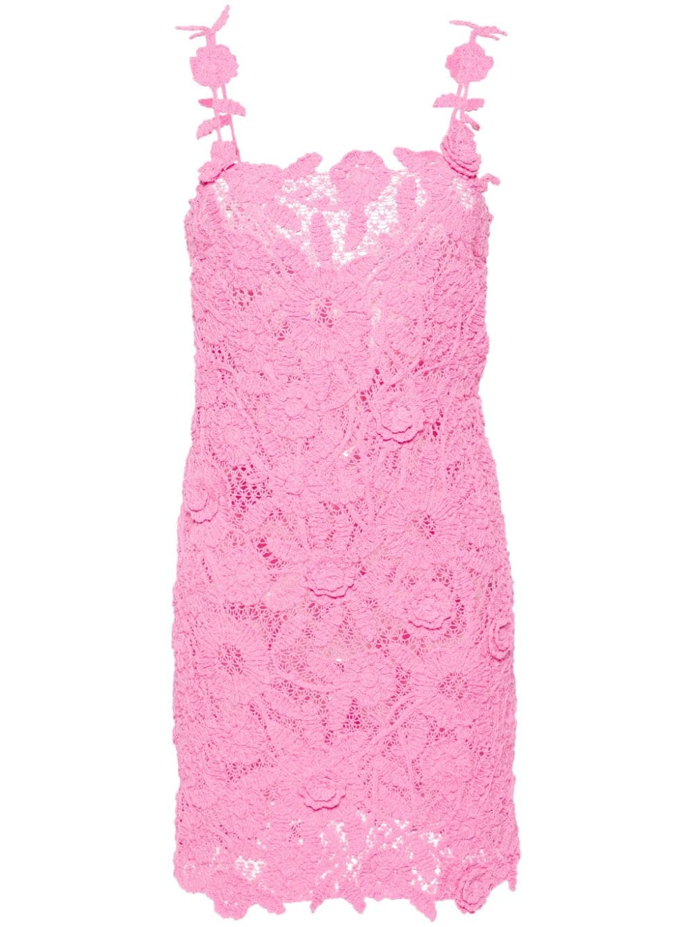 Blumarine floral crochet-knit dress - Pink von Blumarine