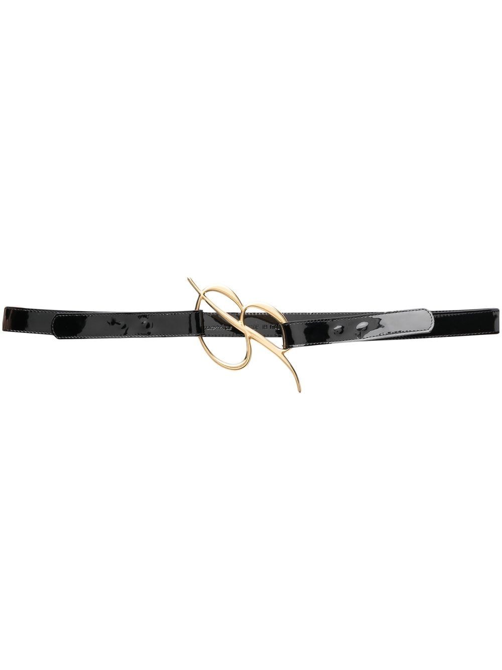 Blumarine gold-toned letter logo belt - Black von Blumarine