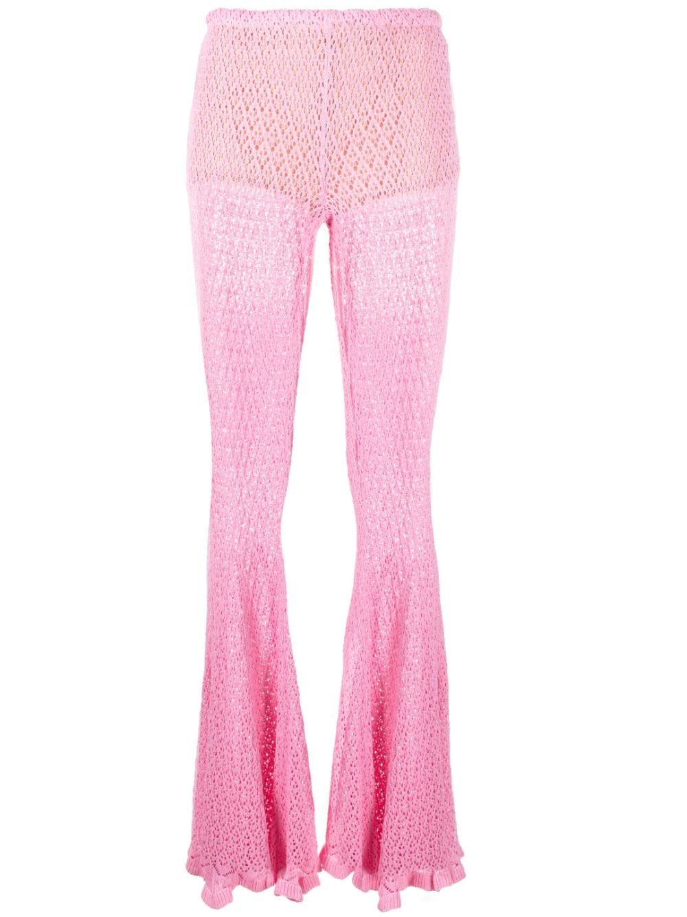 Blumarine knitted flared trousers - Pink von Blumarine