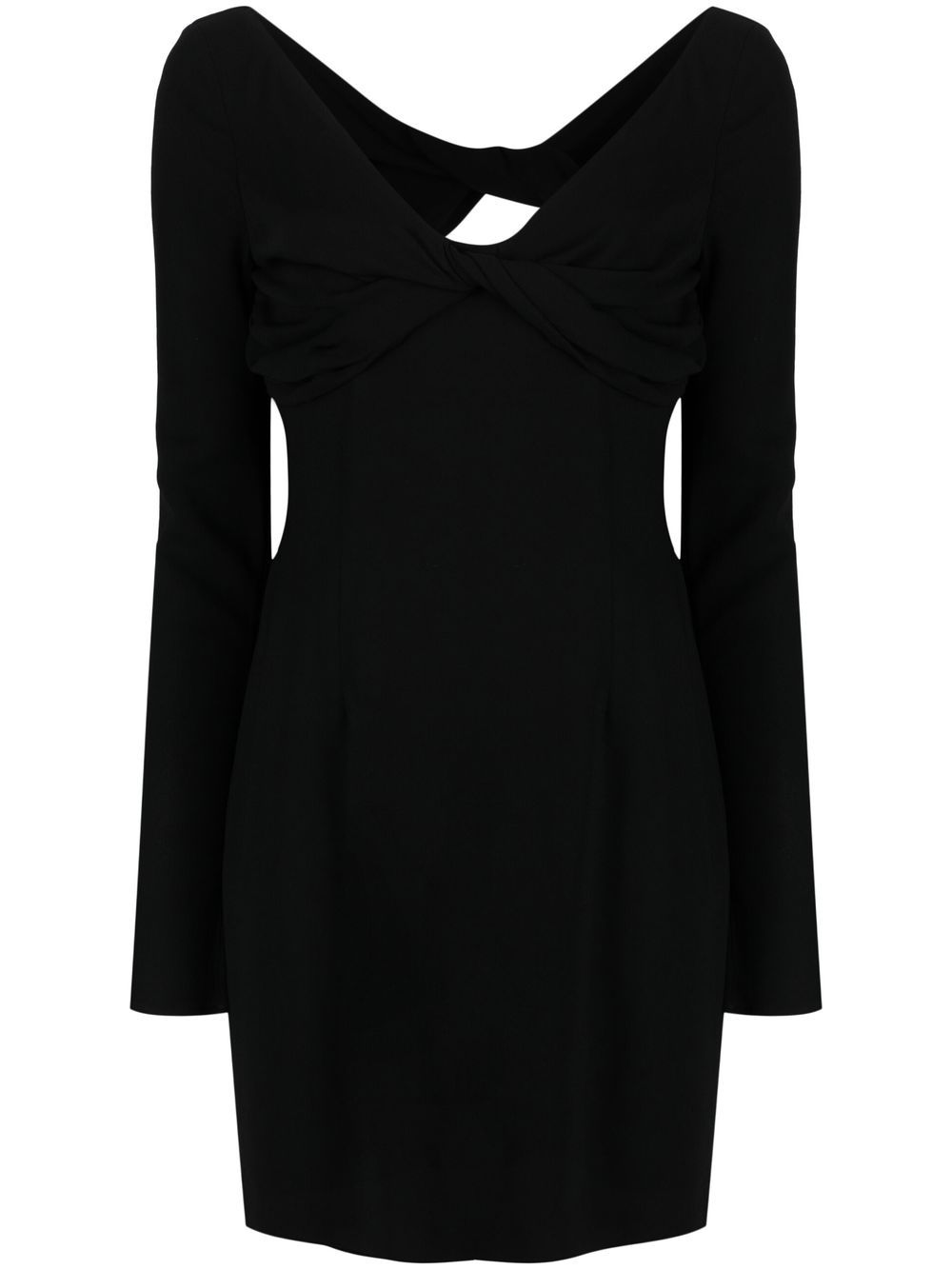 Blumarine knotted open-back minidress - Black von Blumarine