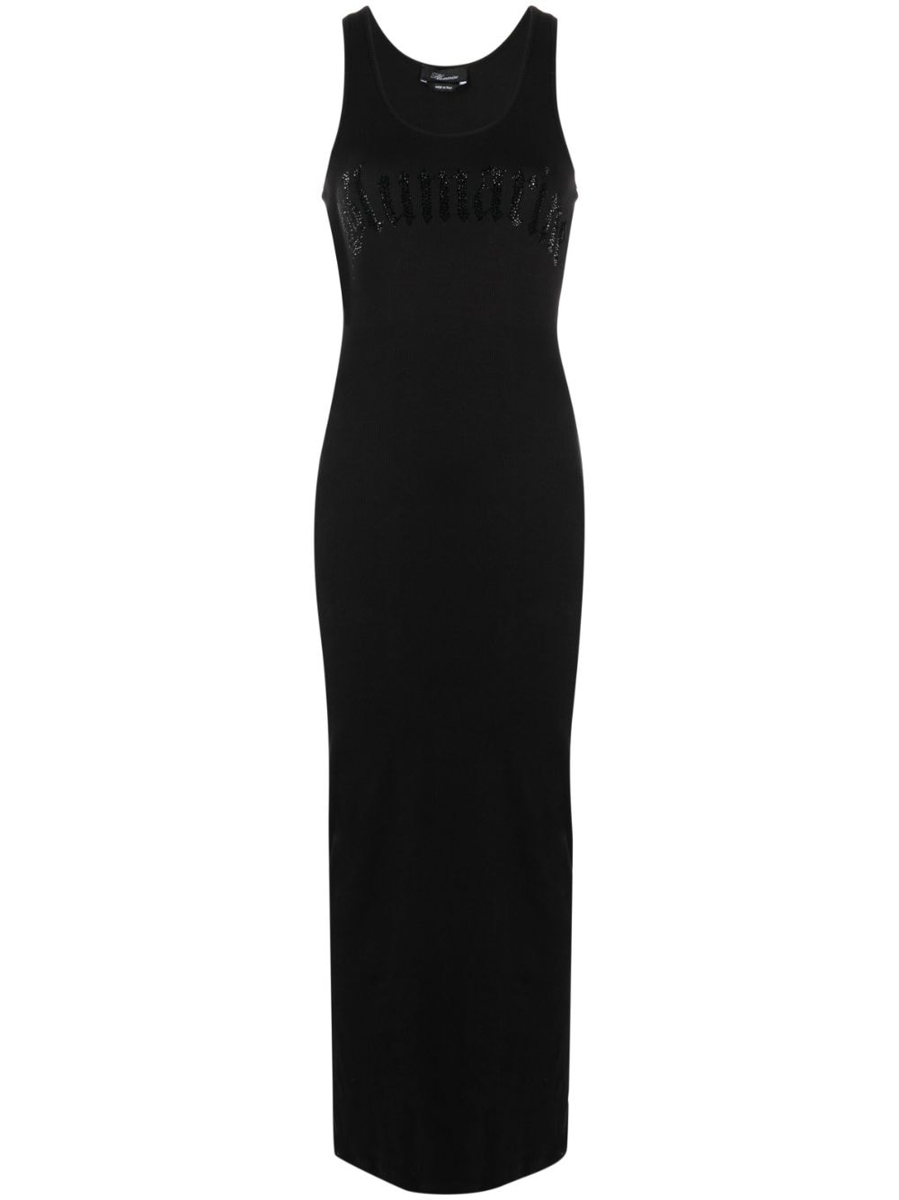 Blumarine logo-print maxi dress - Black von Blumarine