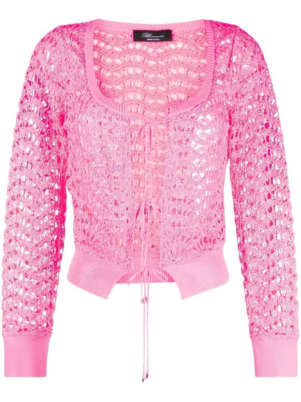 Blumarine loose-knit cardigan - Pink von Blumarine