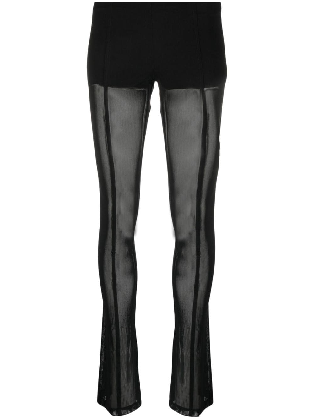 Blumarine low-rise semi-sheer trousers - Black von Blumarine