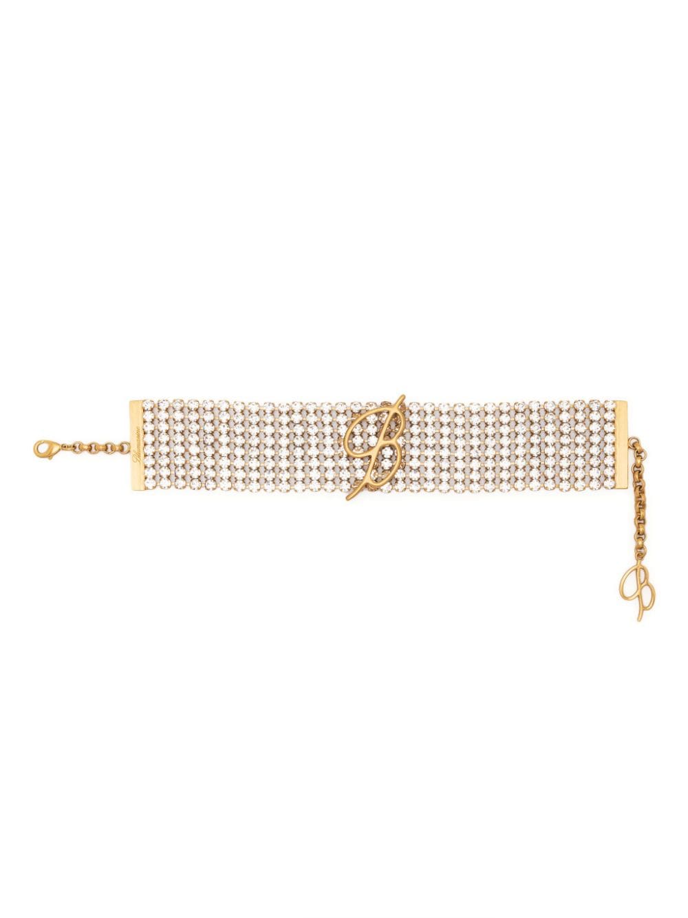 Blumarine rhinestone-embellished choker necklace - Gold von Blumarine