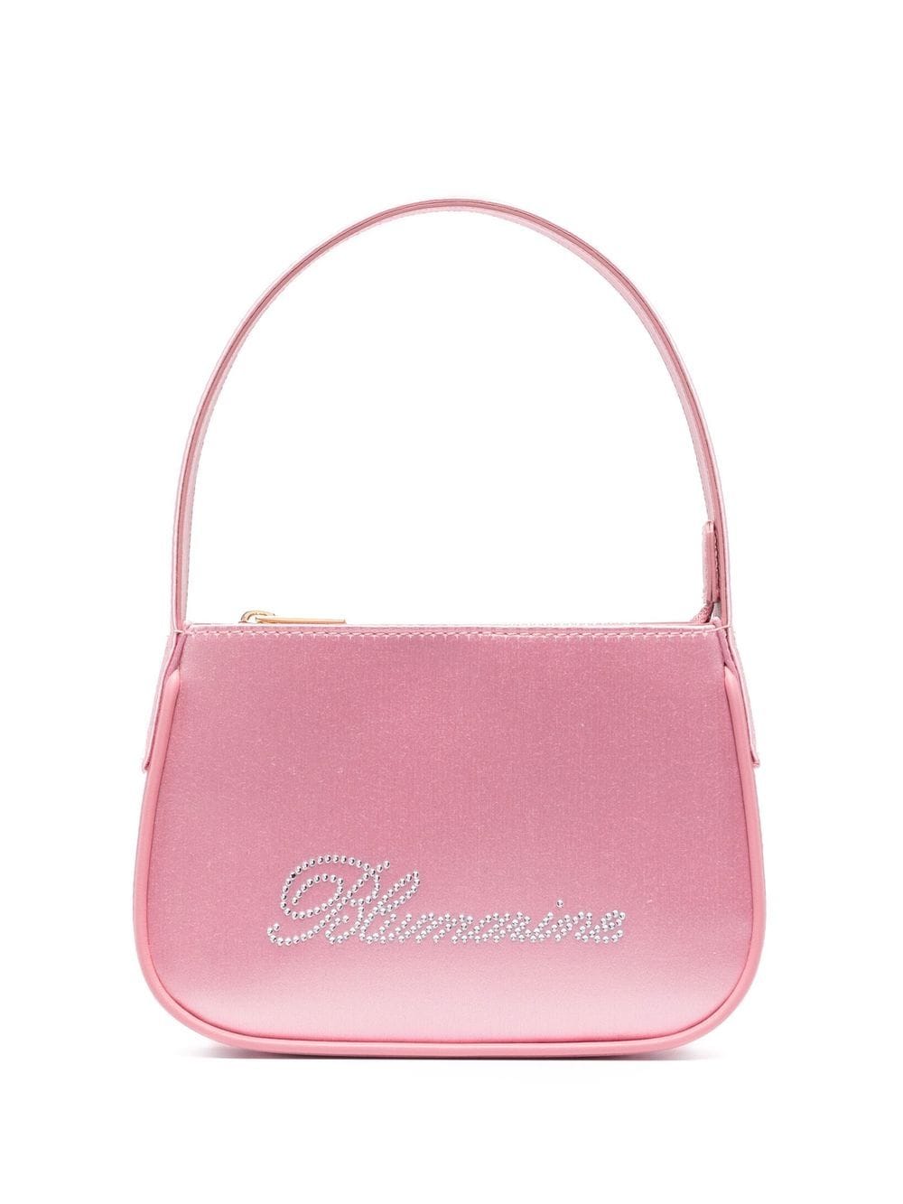 Blumarine rhinestone embellished satin mini bag - Pink von Blumarine