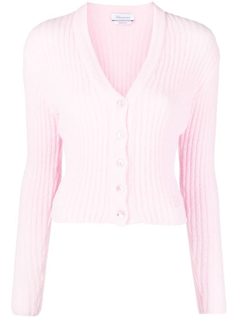 Blumarine ribbed-knit cardigan - Pink von Blumarine
