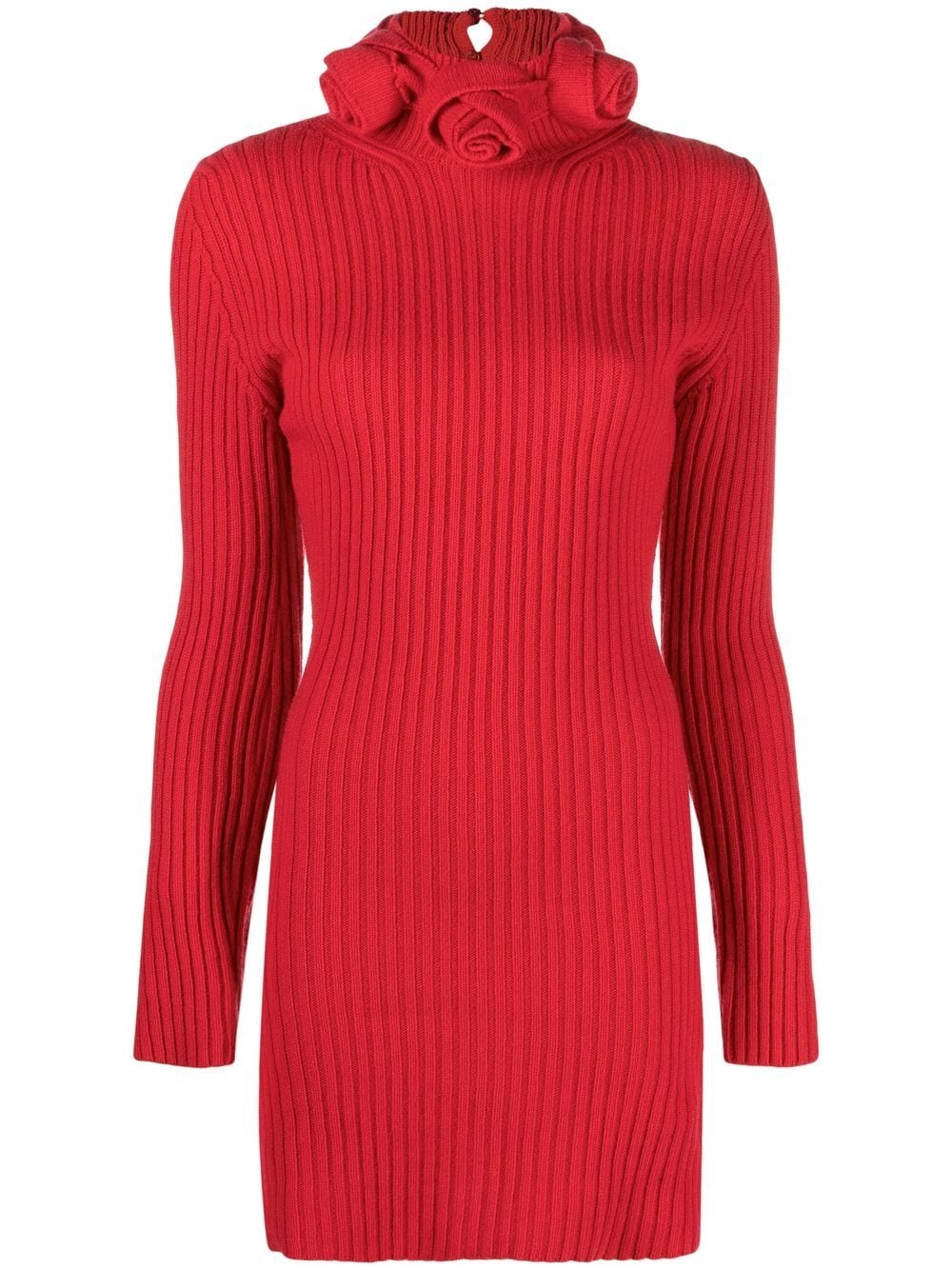 Blumarine roll-neck wool mini dress - Red von Blumarine