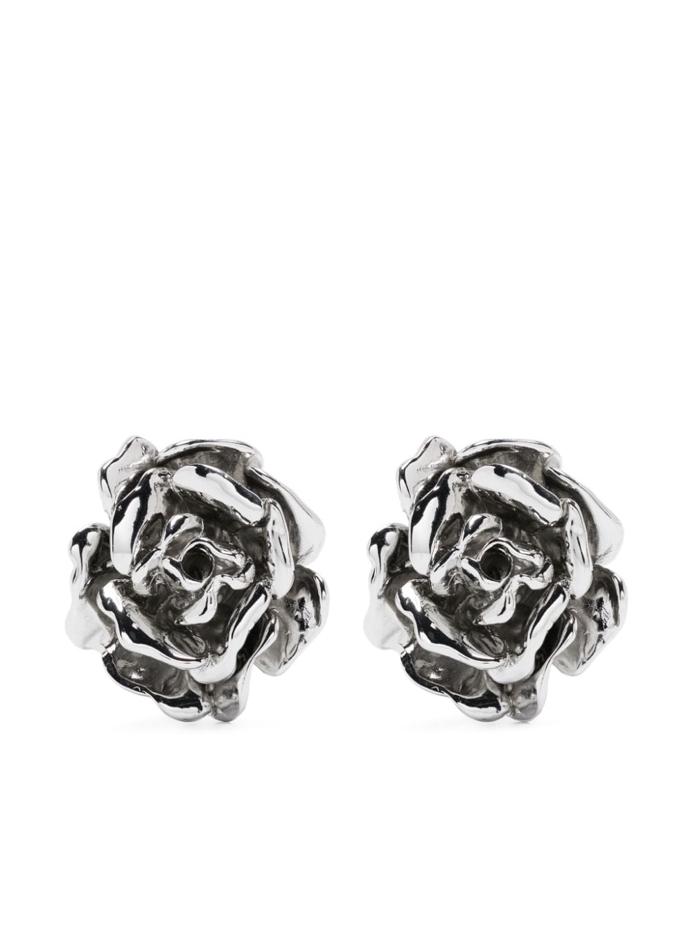 Blumarine rose-detail stud earrings - Silver von Blumarine