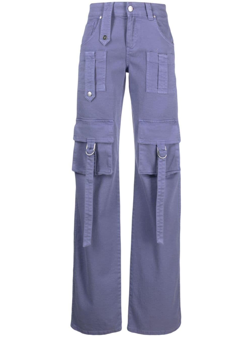 Blumarine straight-leg cargo jeans - Purple von Blumarine