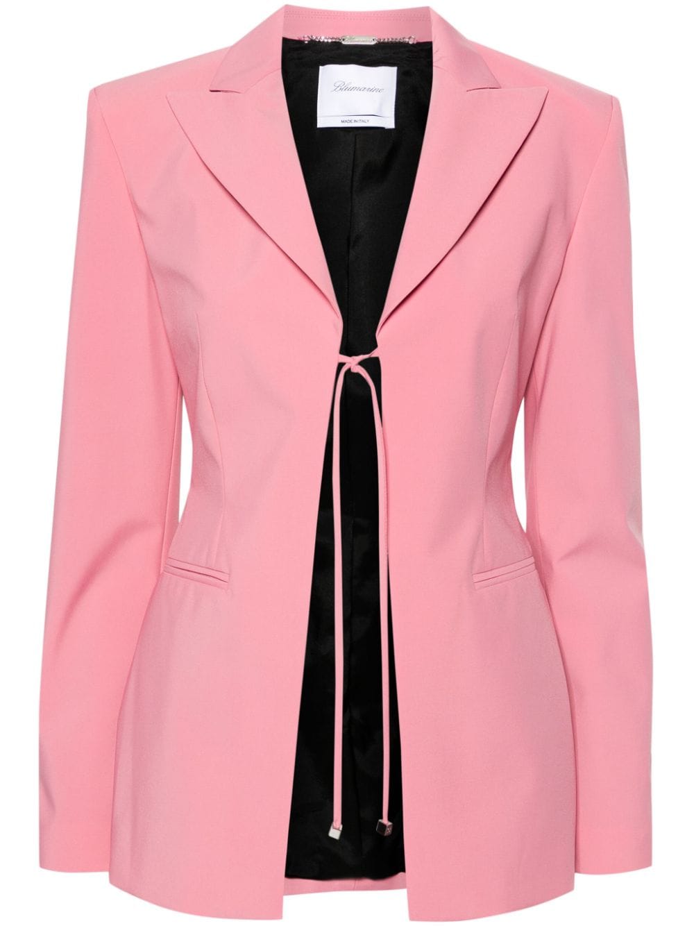 Blumarine tie-fastening single-breasted blazer - Pink von Blumarine