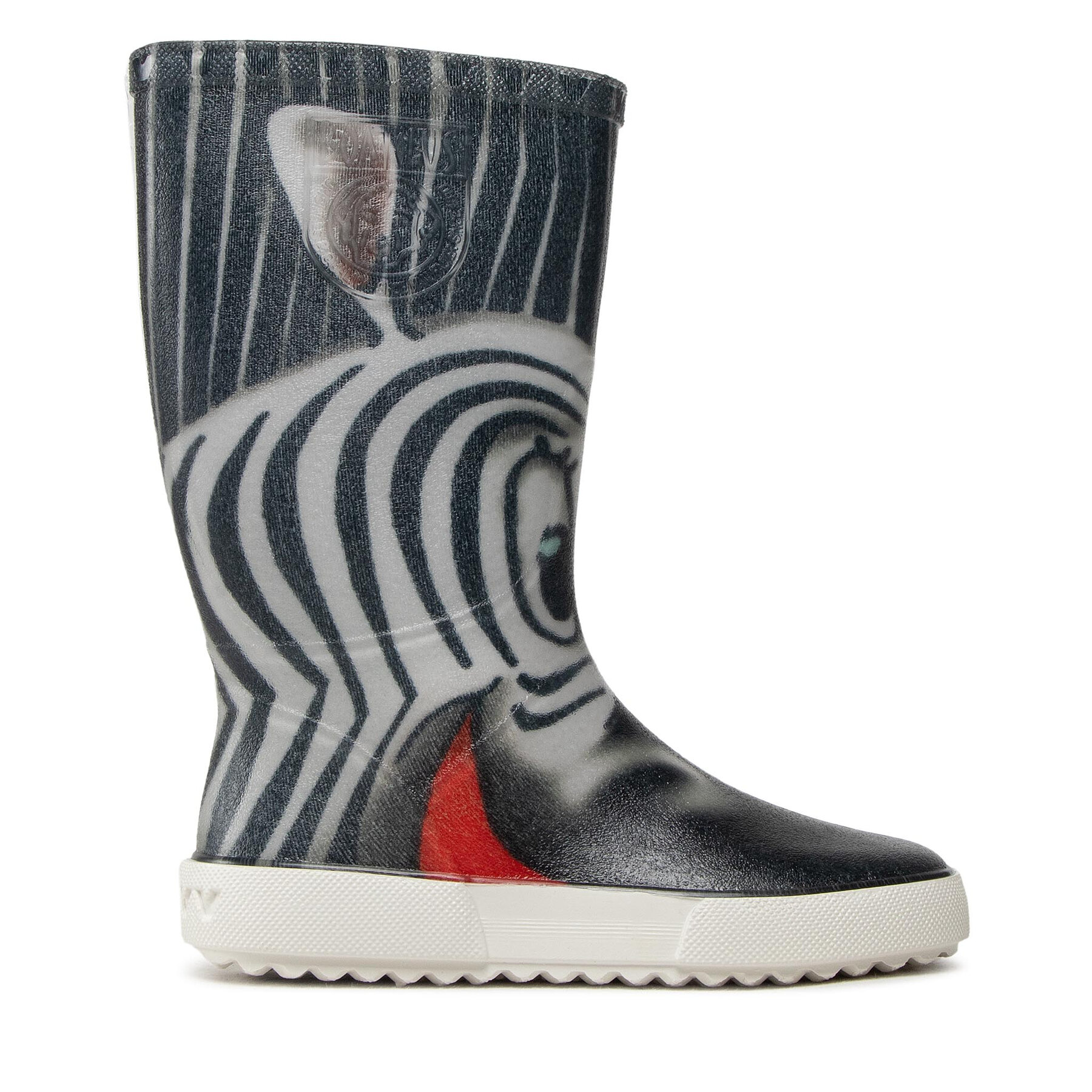 Gummistiefel Boatilus Nautic Rain Boot VAR.126 Zebra Grey von Boatilus