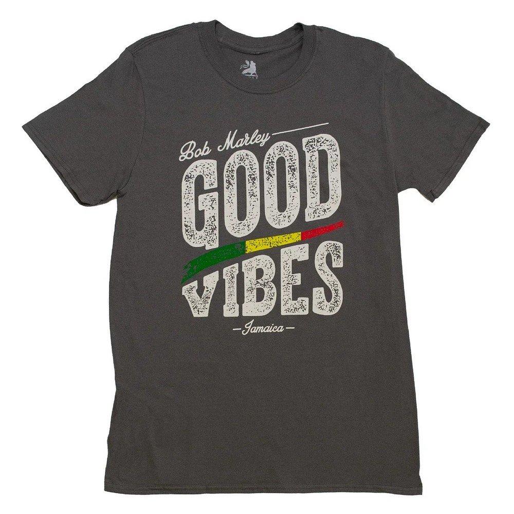 Good Vibes Tshirt Damen Grau S von Bob Marley