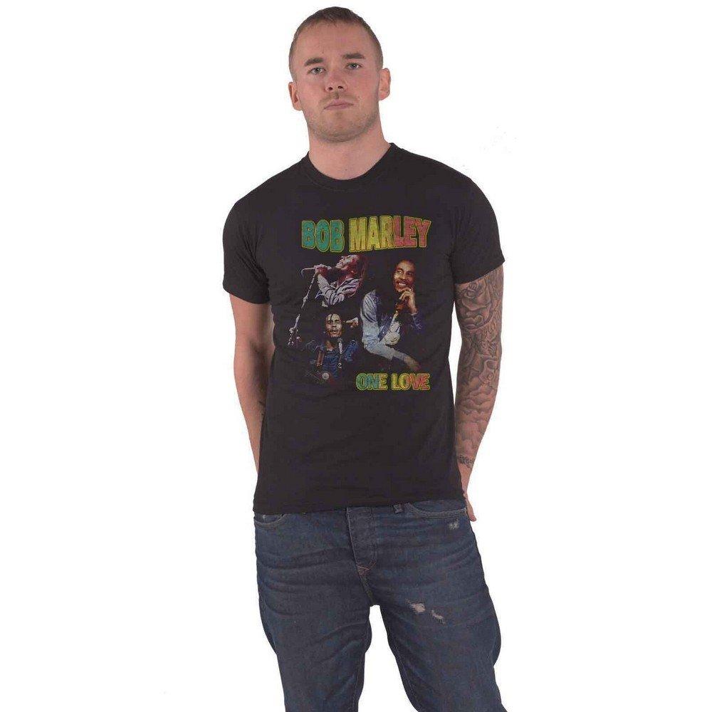 One Love Homage Tshirt Damen Schwarz S von Bob Marley