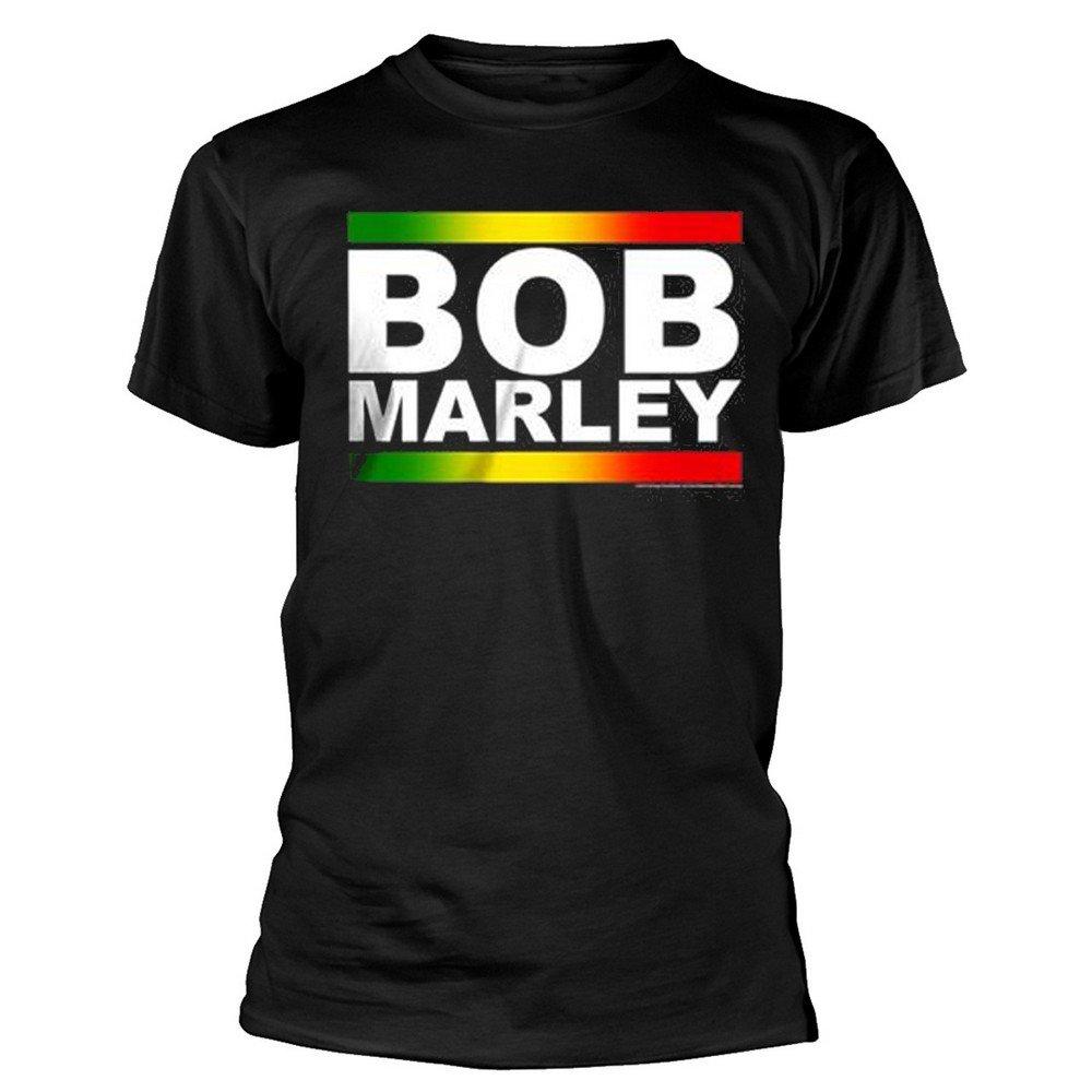 Rasta Band Tshirt Damen Schwarz L von Bob Marley