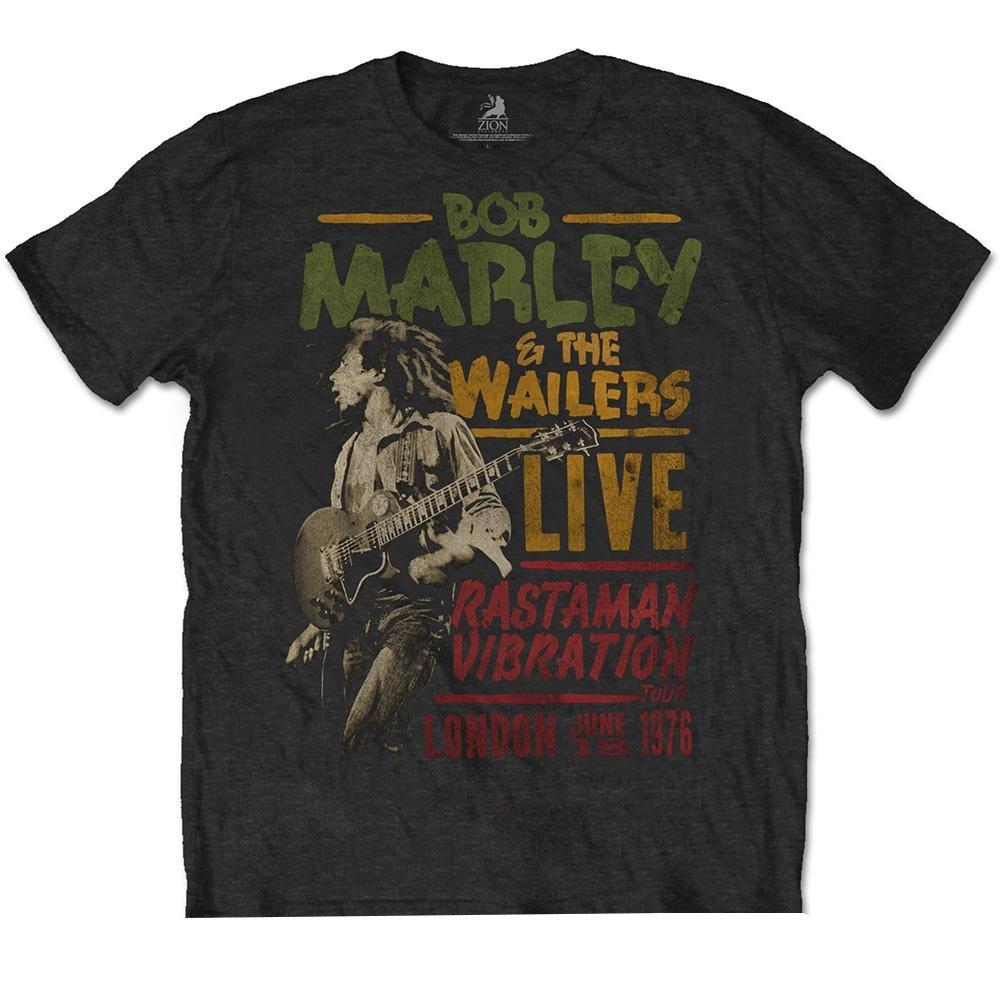 Rastaman Vibration Tour 1976 Tshirt Damen Schwarz M von Bob Marley
