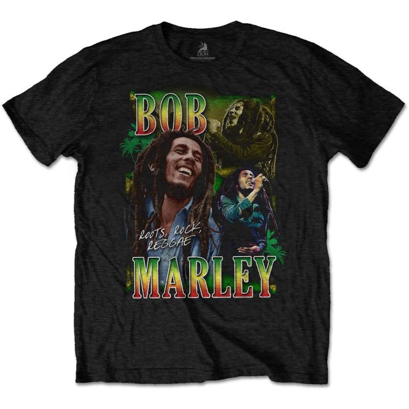 Roots Rock Reggae Homage Tshirt Damen Schwarz L von Bob Marley