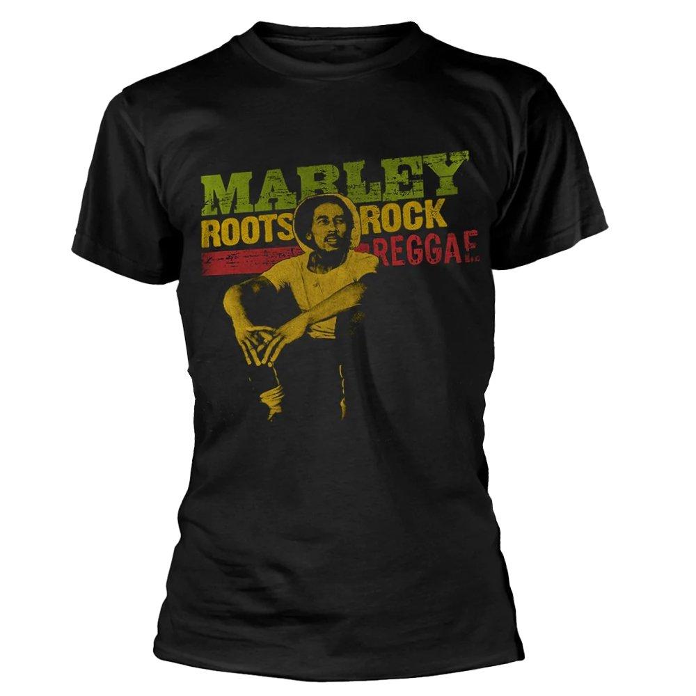 Roots Rock Reggae Tshirt Damen Schwarz S von Bob Marley