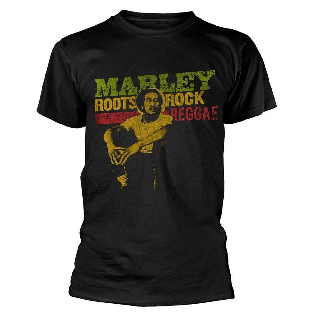 Roots Rock Reggae Tshirt Damen Schwarz XL von Bob Marley