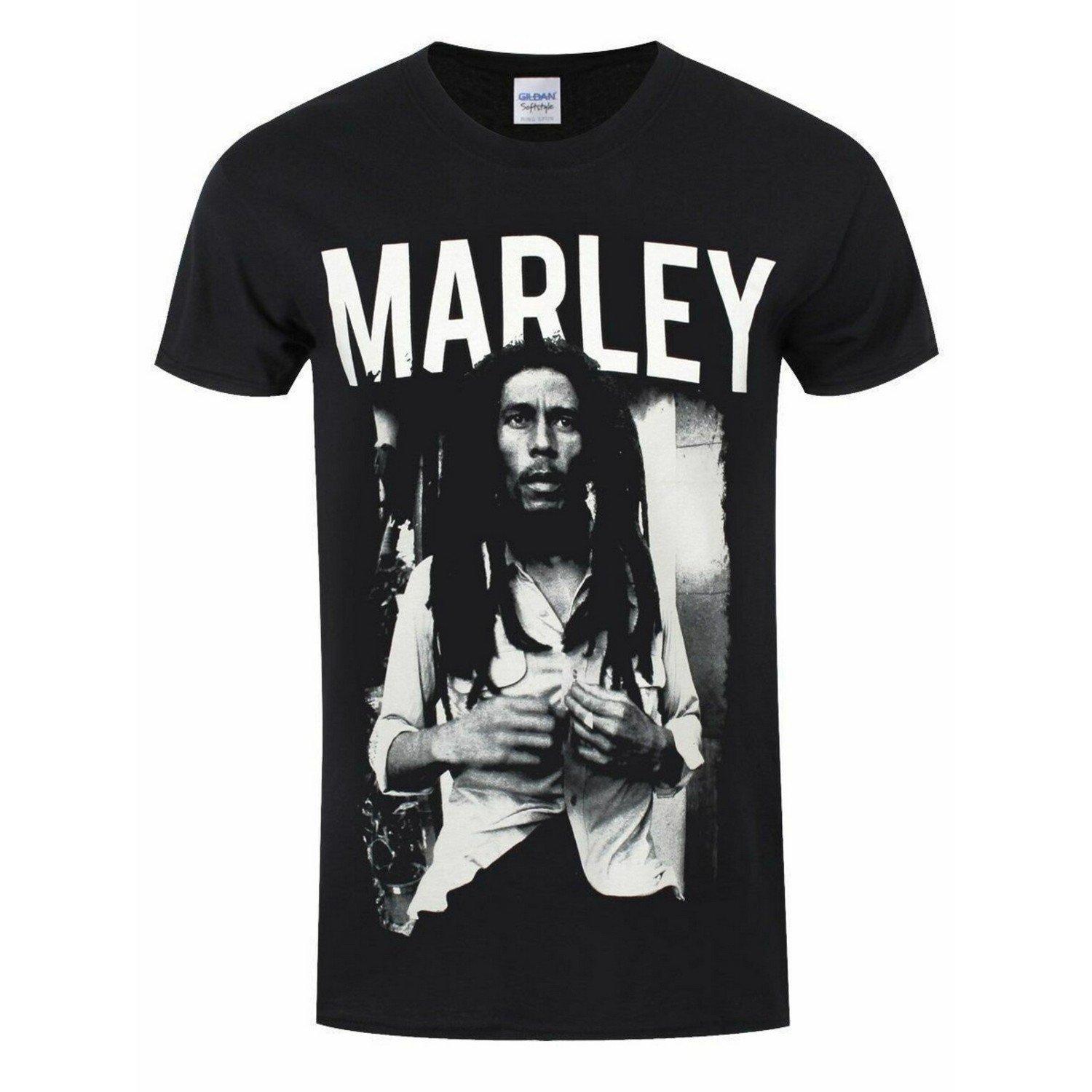 Tshirt Damen Schwarz L von Bob Marley