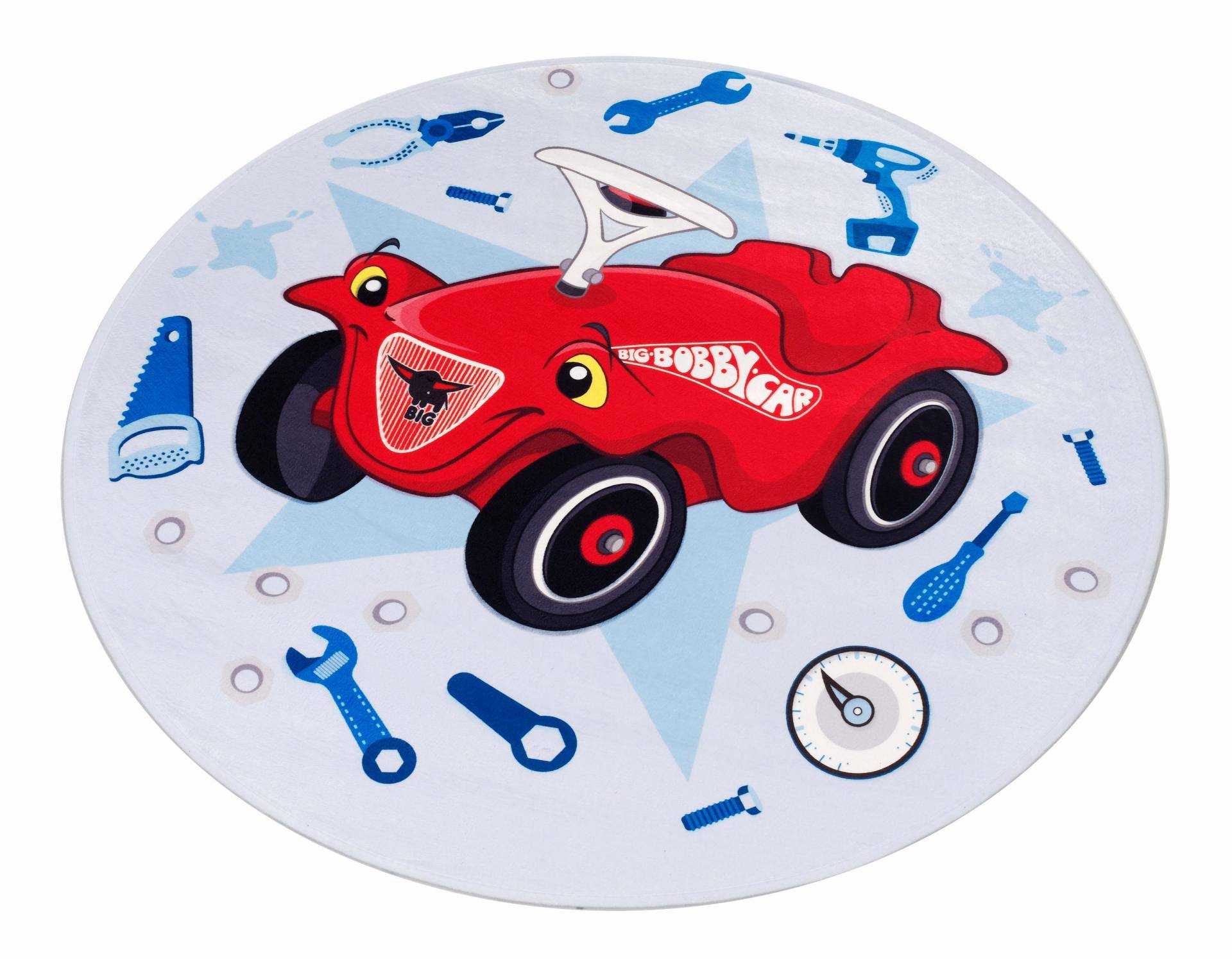 Bobby Car Kinderteppich »Bobby Car 102«, rund, 6 mm Höhe, besonders weich durch Microfaser, Kinderzimmer Bobby Car Kinderteppich »Bobby Car 102«, rund, 6 mm Höhe, besonders weich durch Microfaser, Kinderzimmer von Bobby Car