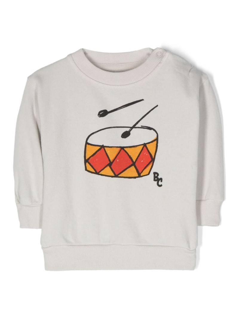 Bobo Choses Play the Drum-print sweatshirt - Neutrals von Bobo Choses