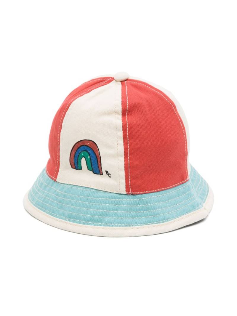Bobo Choses Rainbow cotton sun hat - Neutrals von Bobo Choses
