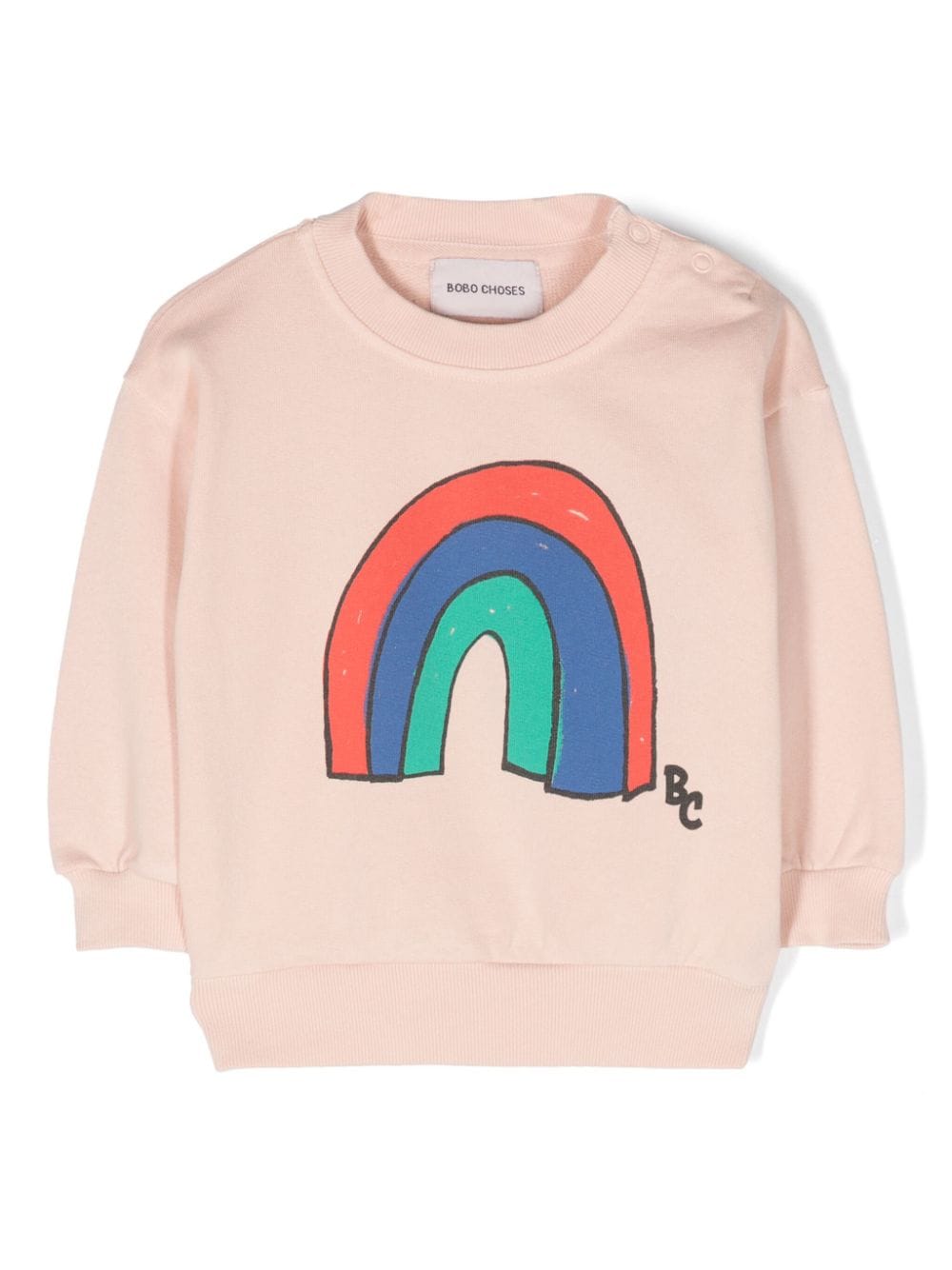 Bobo Choses Rainbow-print cotton sweatshirt - Pink von Bobo Choses