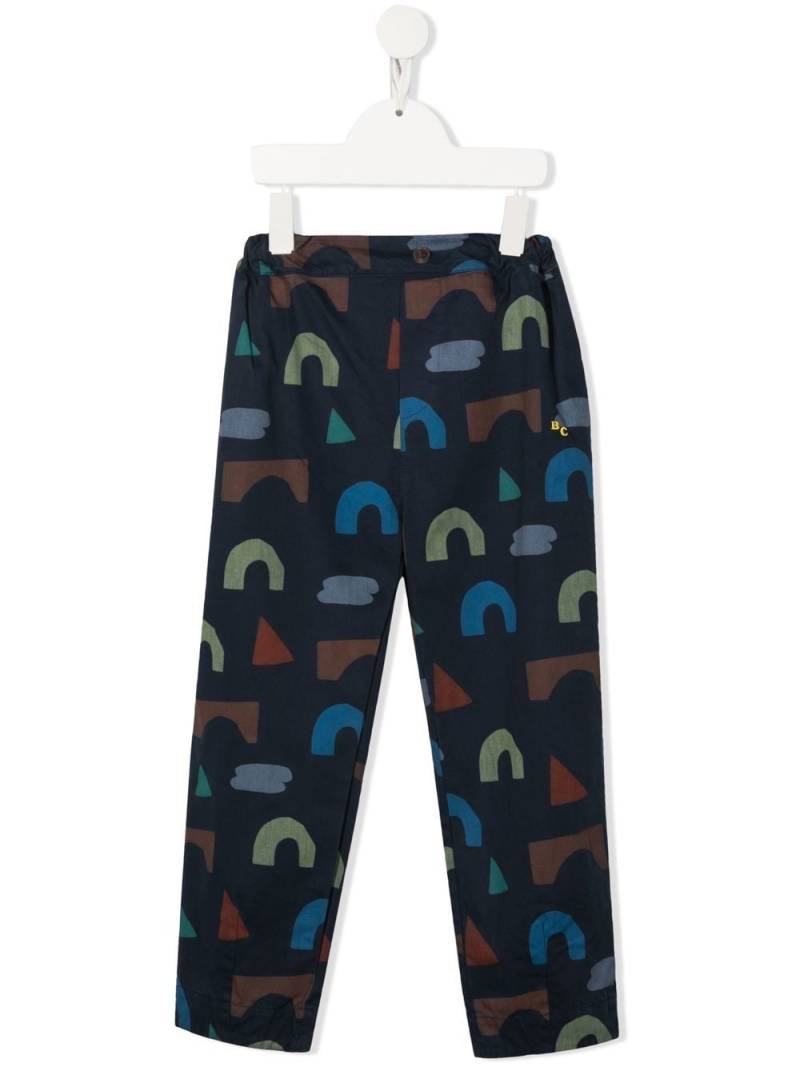 Bobo Choses all-over graphic-print trousers - Blue von Bobo Choses