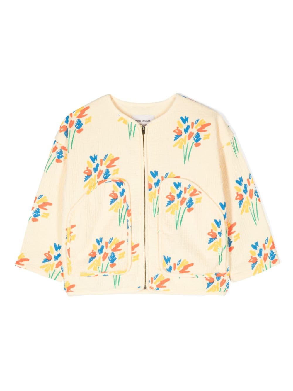 Bobo Choses floral-print cotton jacket - Yellow von Bobo Choses