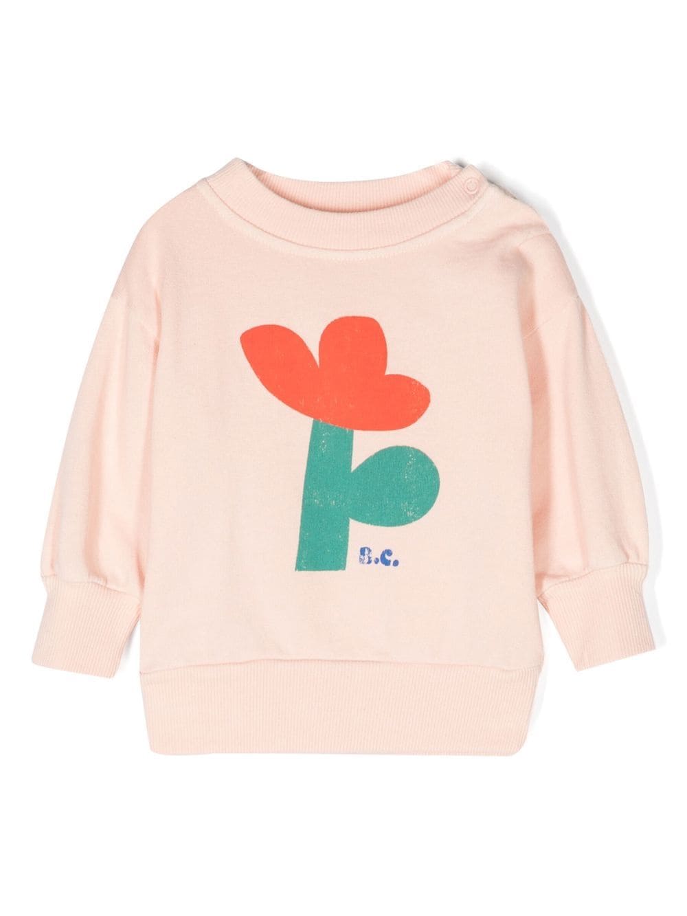 Bobo Choses floral-print crew neck sweatshirt - Orange von Bobo Choses