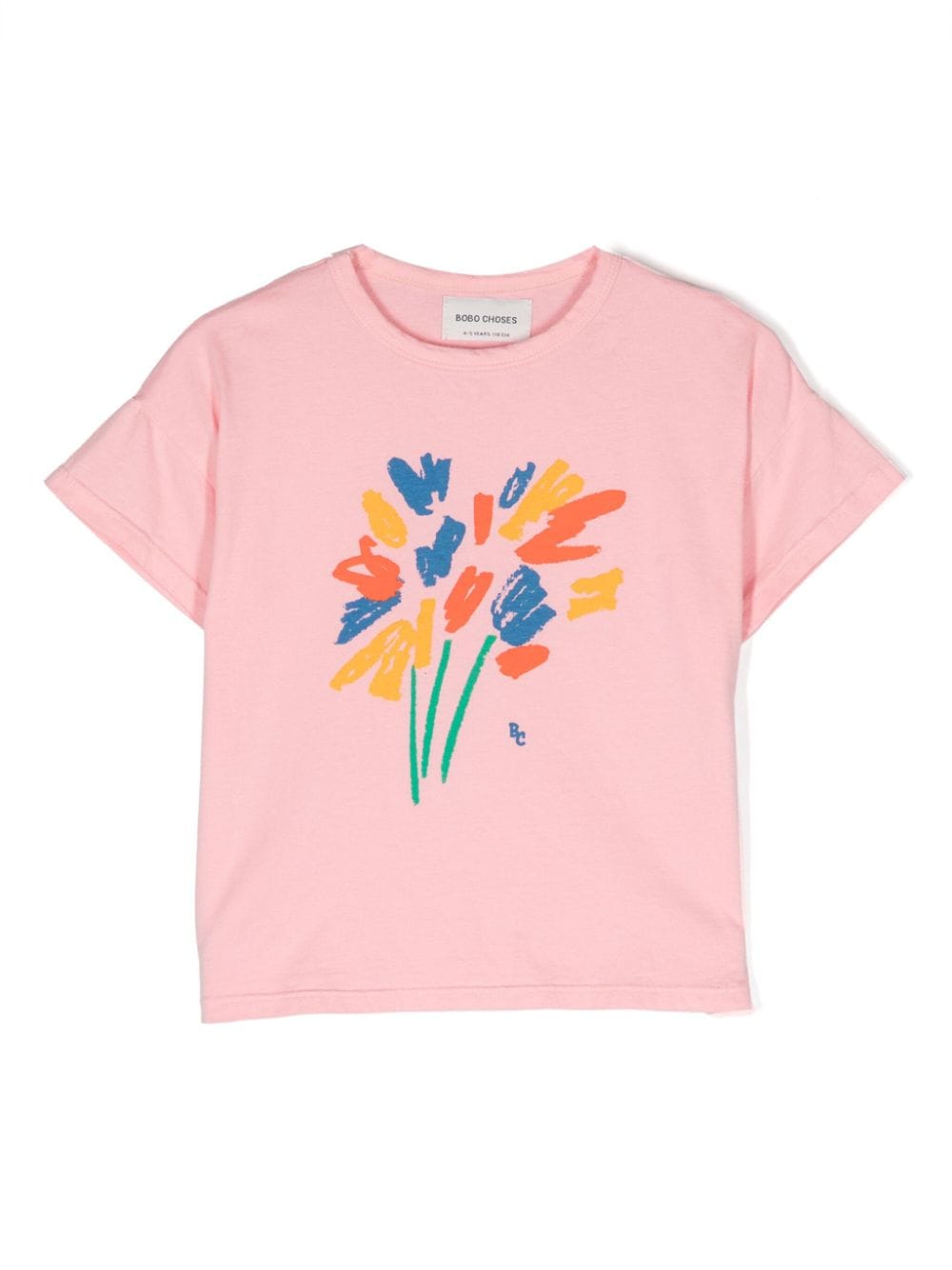 Bobo Choses floral-print organic cotton T-shirt - Pink von Bobo Choses